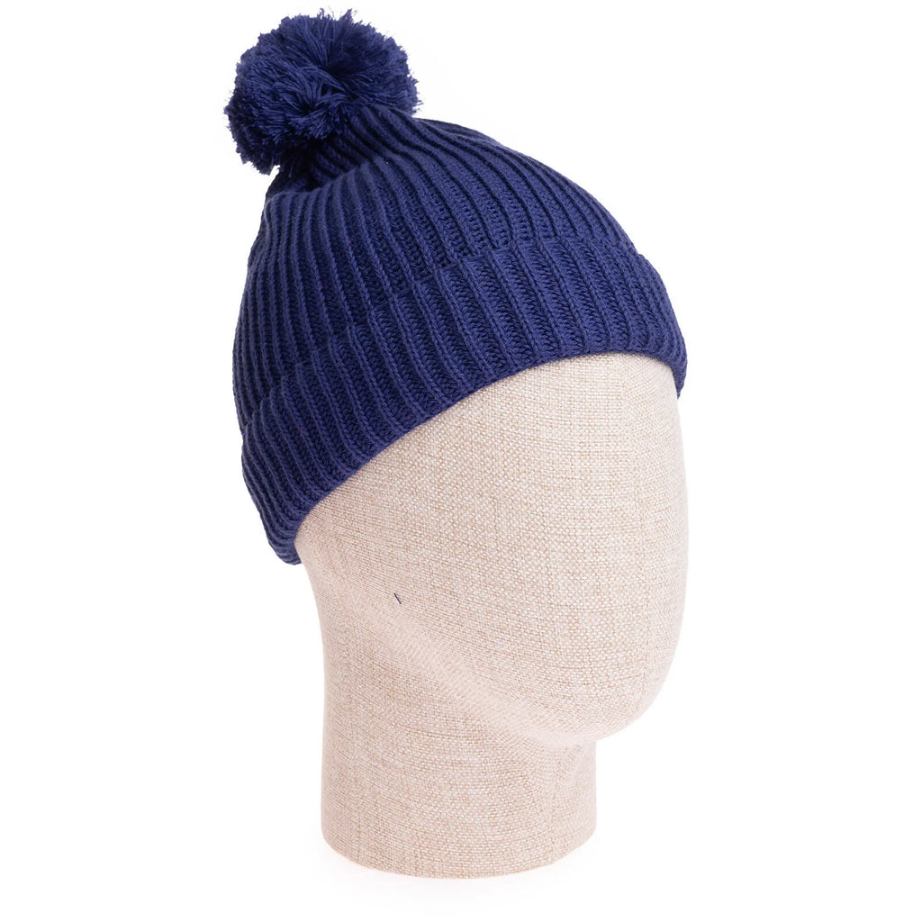 HelloBaby Pom-Pom Knitted Baby Beanie (One Size)