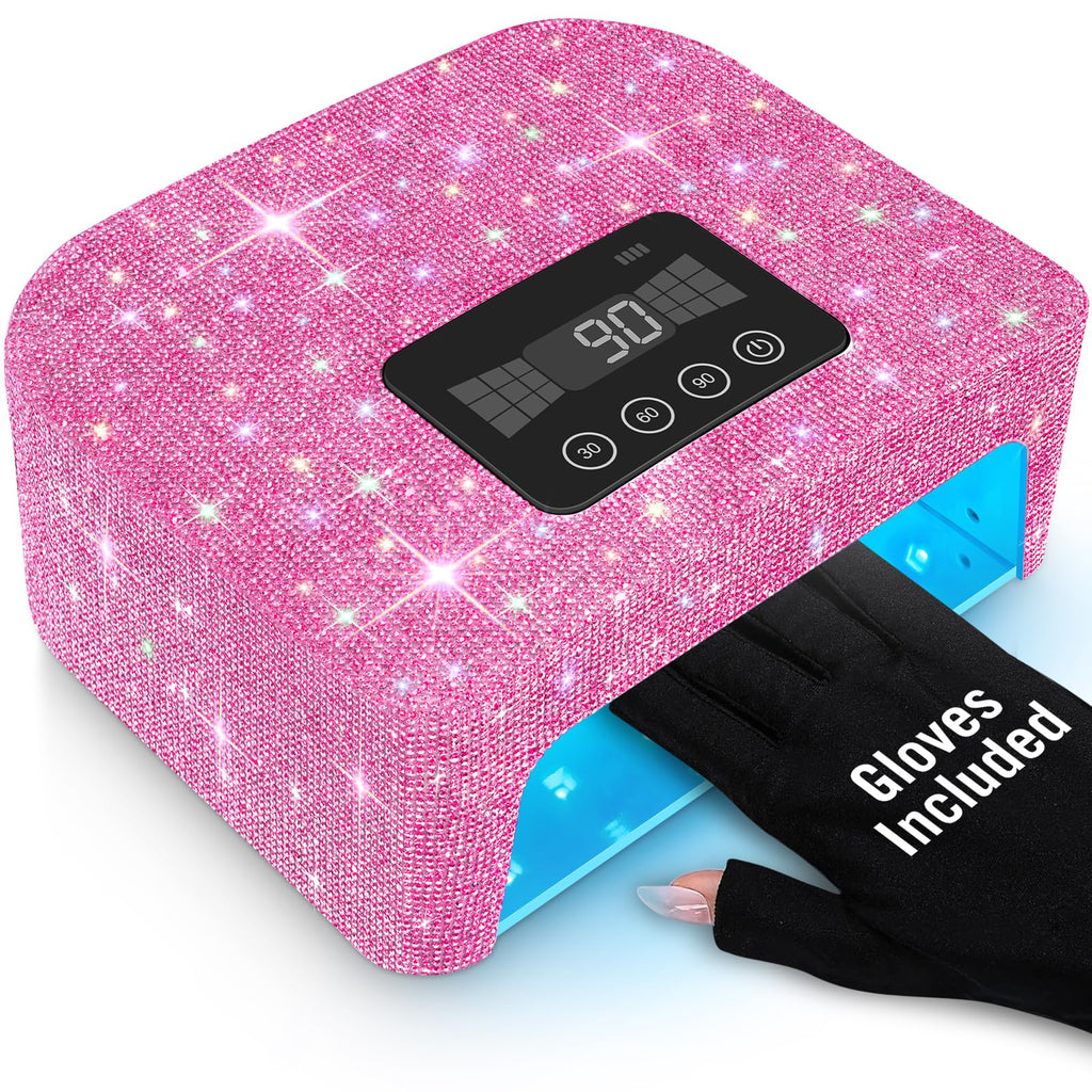 Aedavey Cordless UV Nail Lamp – Rechargeable LED Gel Nail Light, 4 Timer Modes, Home Salon