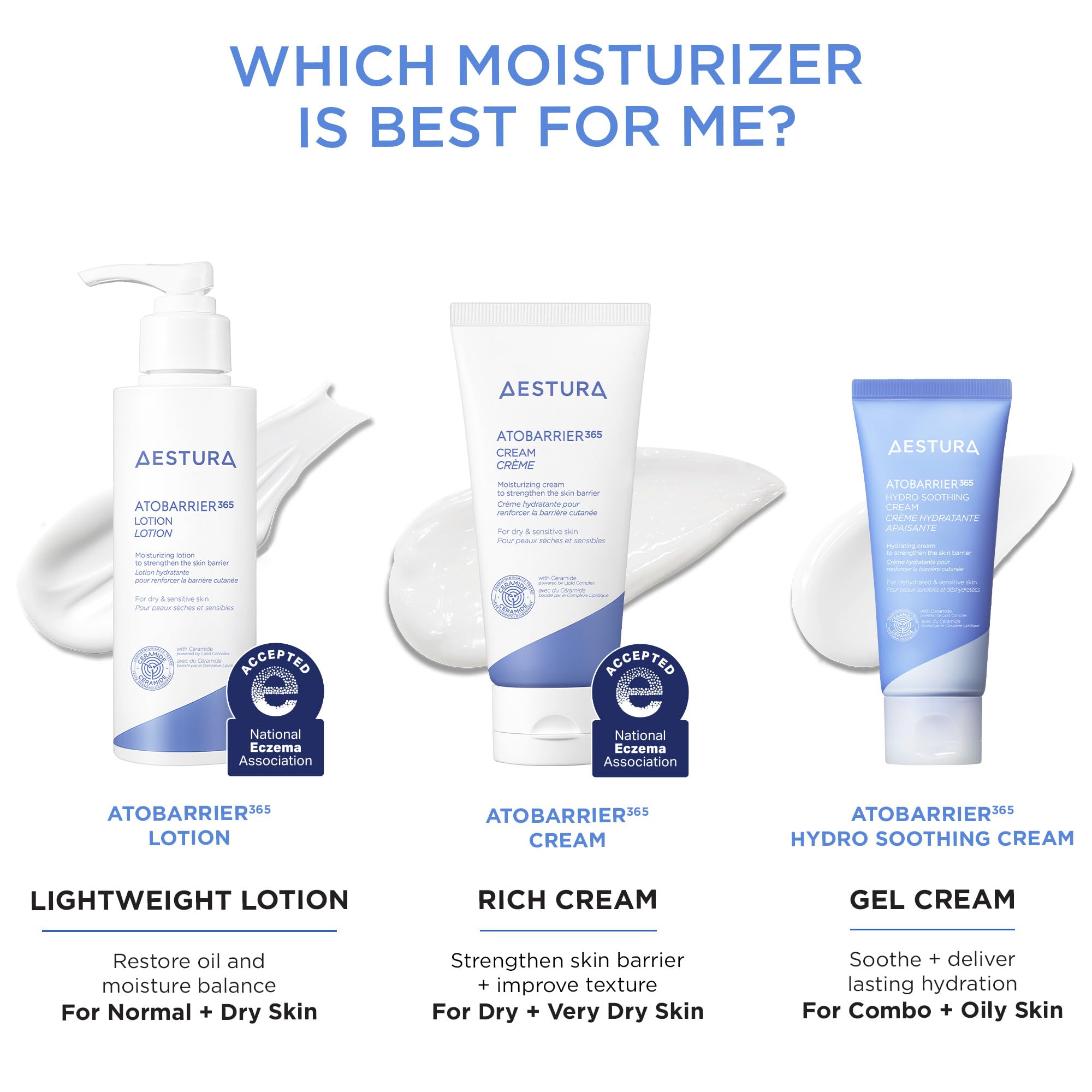 AESTURA ATOBARRIER365 Lightweight Moisturizer with Ceramides | Barrier Support + Hydration for Dry, Normal & Sensitive Skin