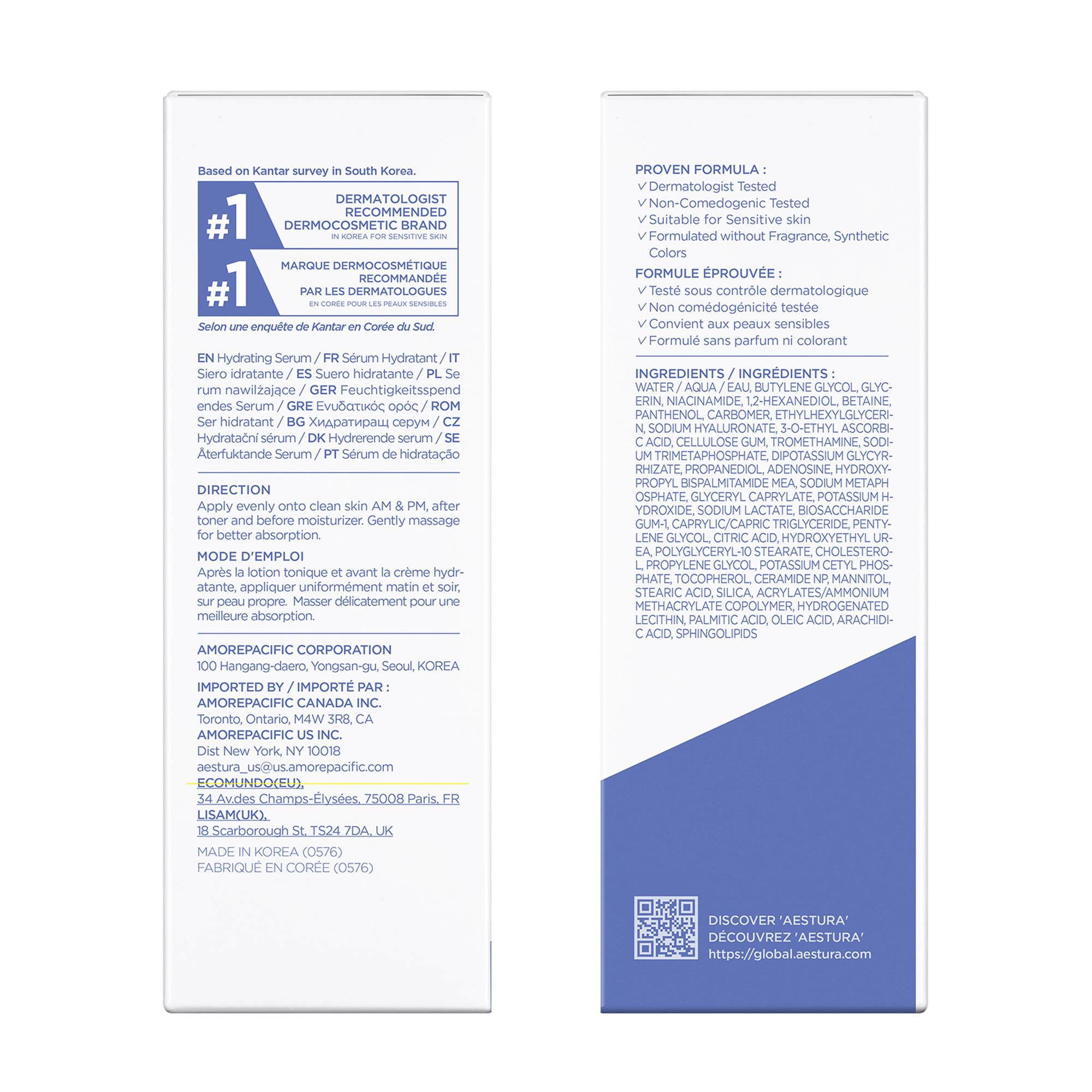 AESTURA ATOBARRIER365 Hydro CERA-HA Serum — Ceramides, Hyaluronic Acid & Niacinamide for Deep Hydration | 30ml