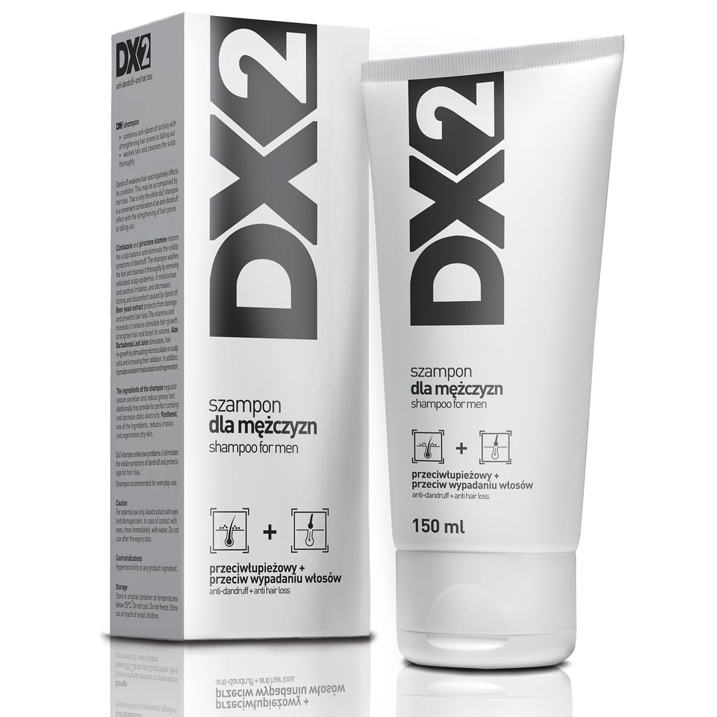 Aflofarm DX2 - Anti-Dandruff + Anti Hair-Loss Shampoo for Men | Double-Action Formula (150 ml)