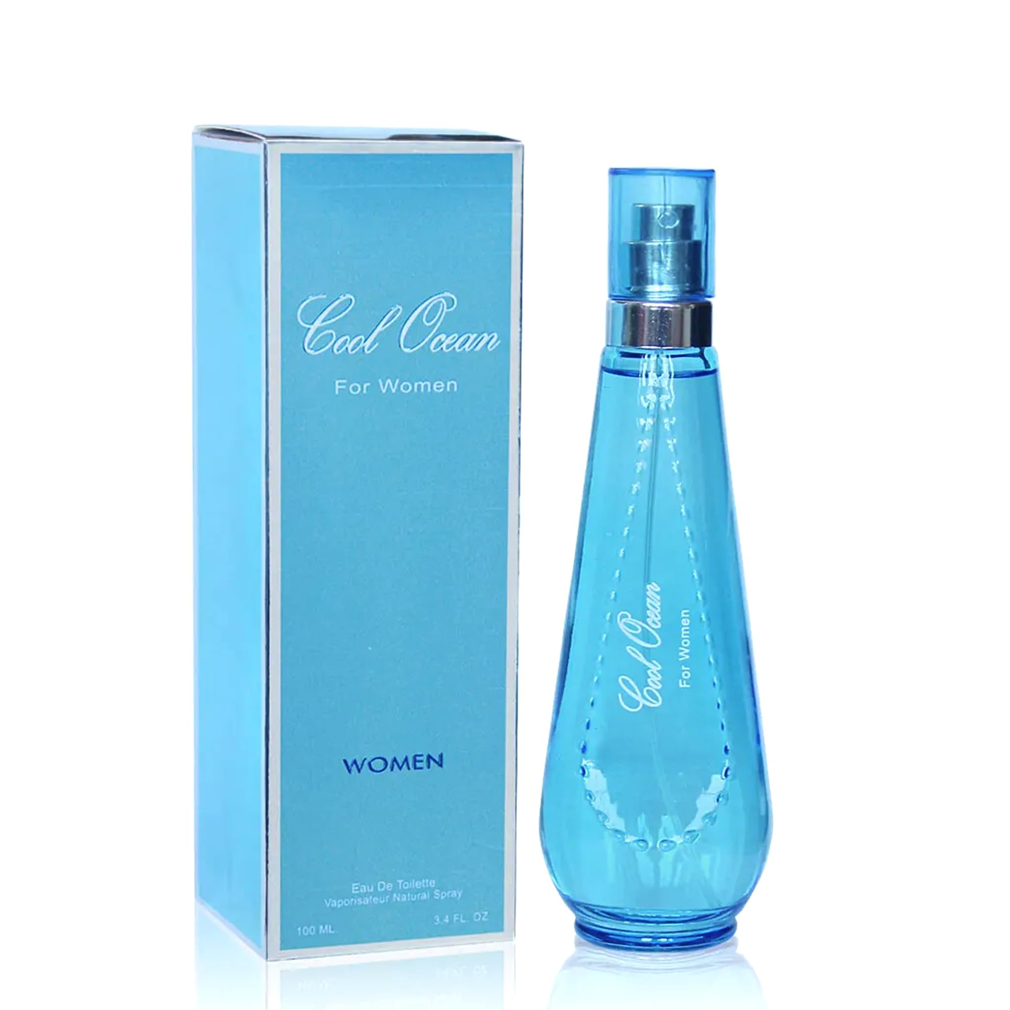 AFLUXE Cool Ocean Women Perfume – Bold & Sophisticated EDP, Citrus, Spice & Woody Notes (3.4 Fl Oz)