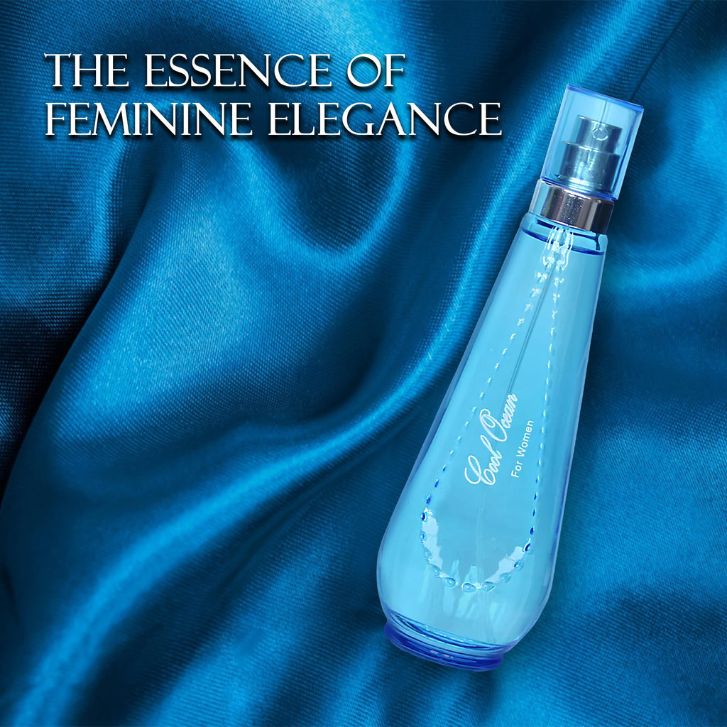 AFLUXE Cool Ocean Women Perfume – Bold & Sophisticated EDP, Citrus, Spice & Woody Notes (3.4 Fl Oz)