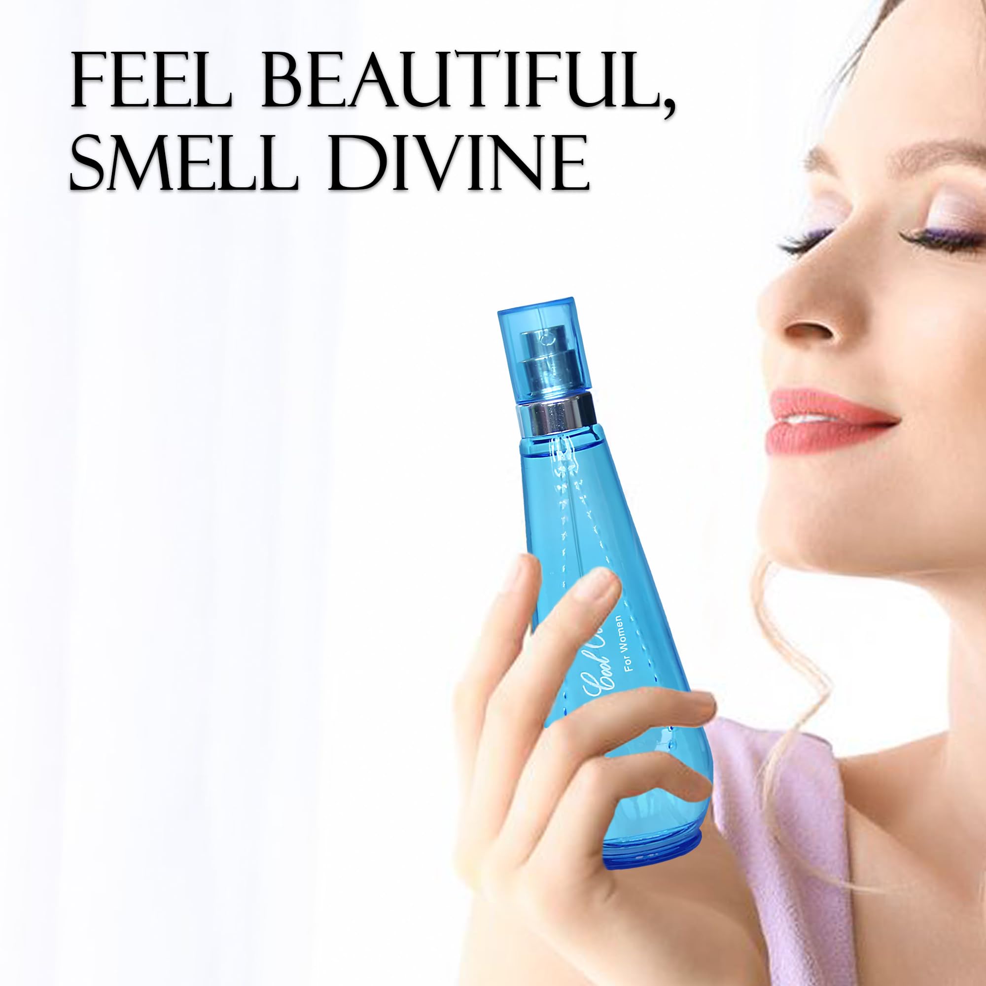 AFLUXE Cool Ocean Women Perfume – Bold & Sophisticated EDP, Citrus, Spice & Woody Notes (3.4 Fl Oz)