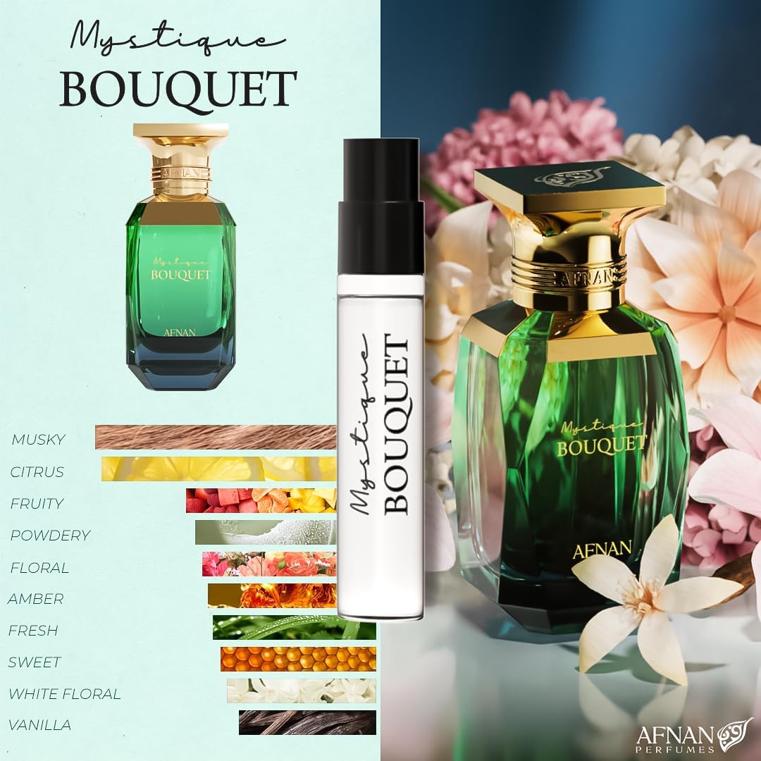 Afnan Bouquet Femme Discovery Kit — 5x 2ml EDP Vials | Miniature Perfume Set