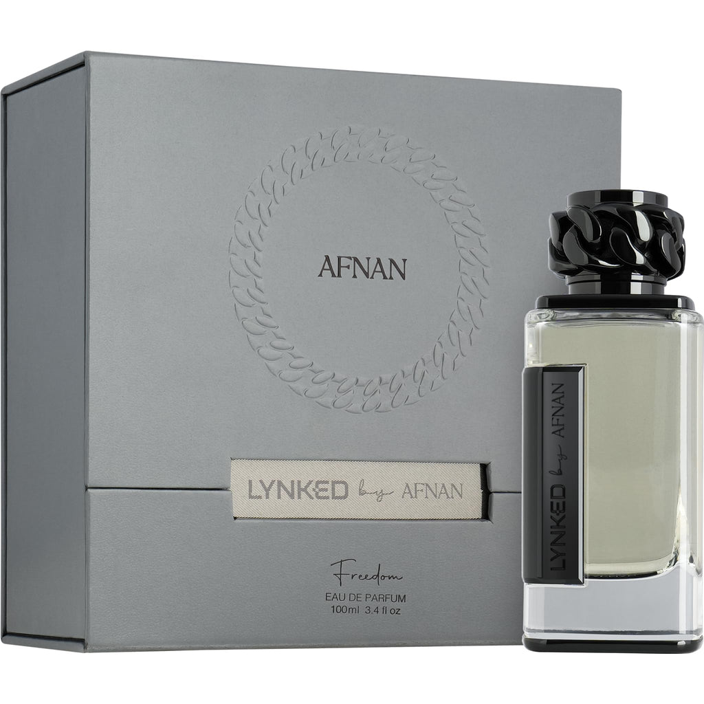 Afnan Lynked Freedom (Black) for Men – Eau de Parfum, 3.4 fl oz