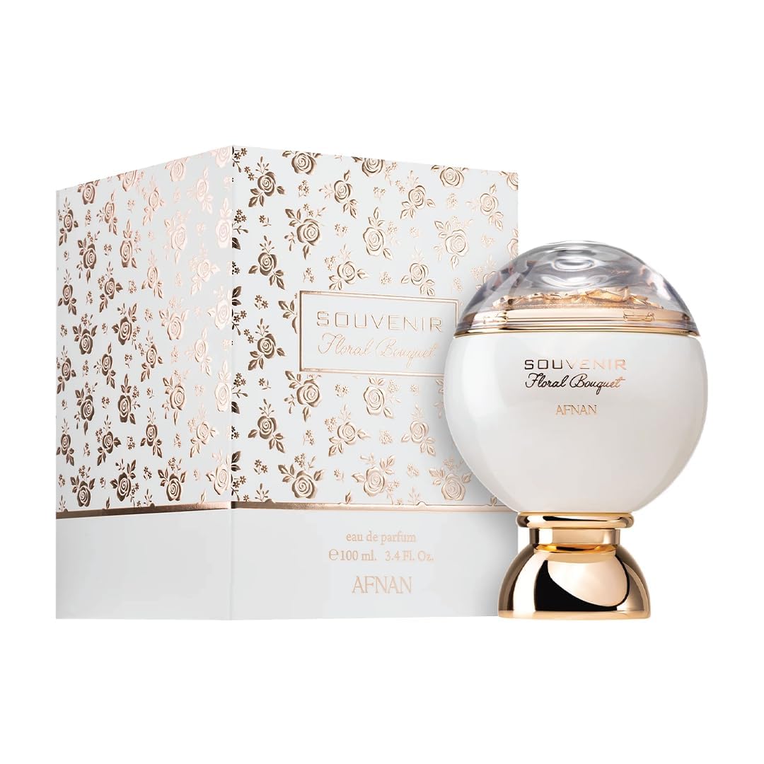 Afnan Souvenir Floral Bouquet for Women Eau de Parfum Spray – 3.4 oz