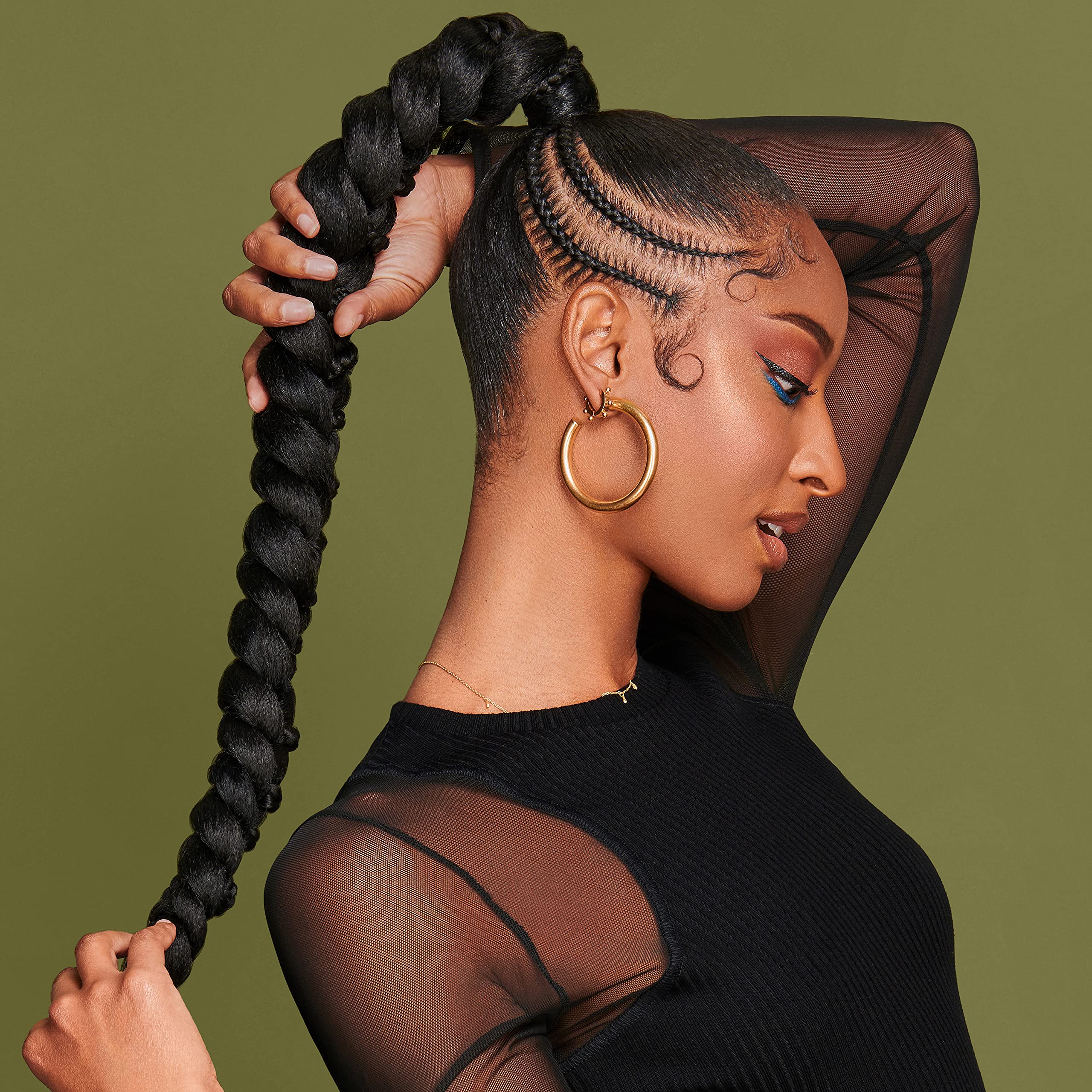 African Pride Olive Miracle Silky Smooth Edges (3-Pack) – Non-Greasy Edge Gel with Olive & Coconut Oil, 2.25oz Each