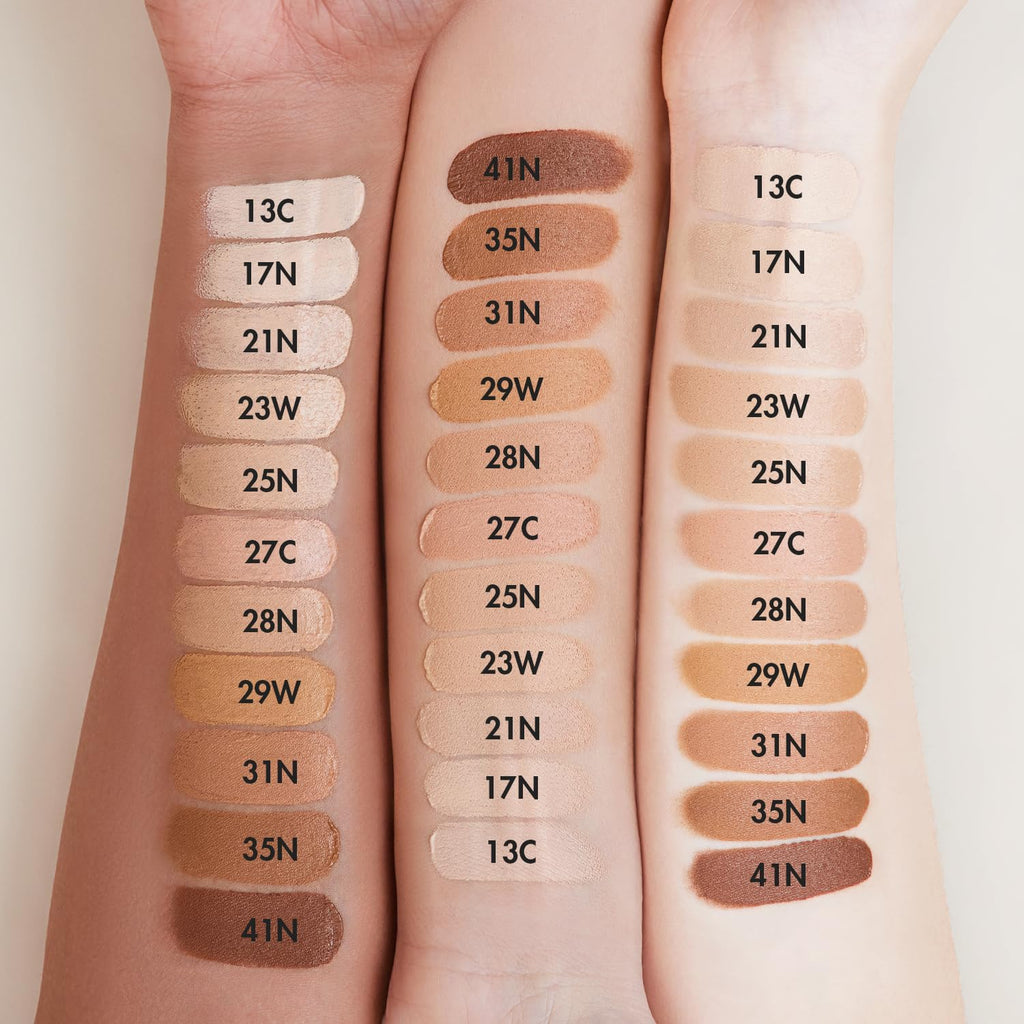AGE 20's Signature Essence Pact SPF 50+ | 27C Honey | Dewy Cream Foundation, Natural Coverage