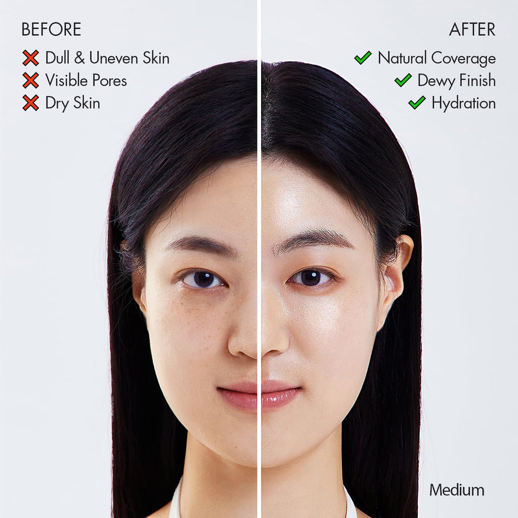 AGE 20's Signature Essence Pact SPF 50+ | 27C Honey | Dewy Cream Foundation, Natural Coverage