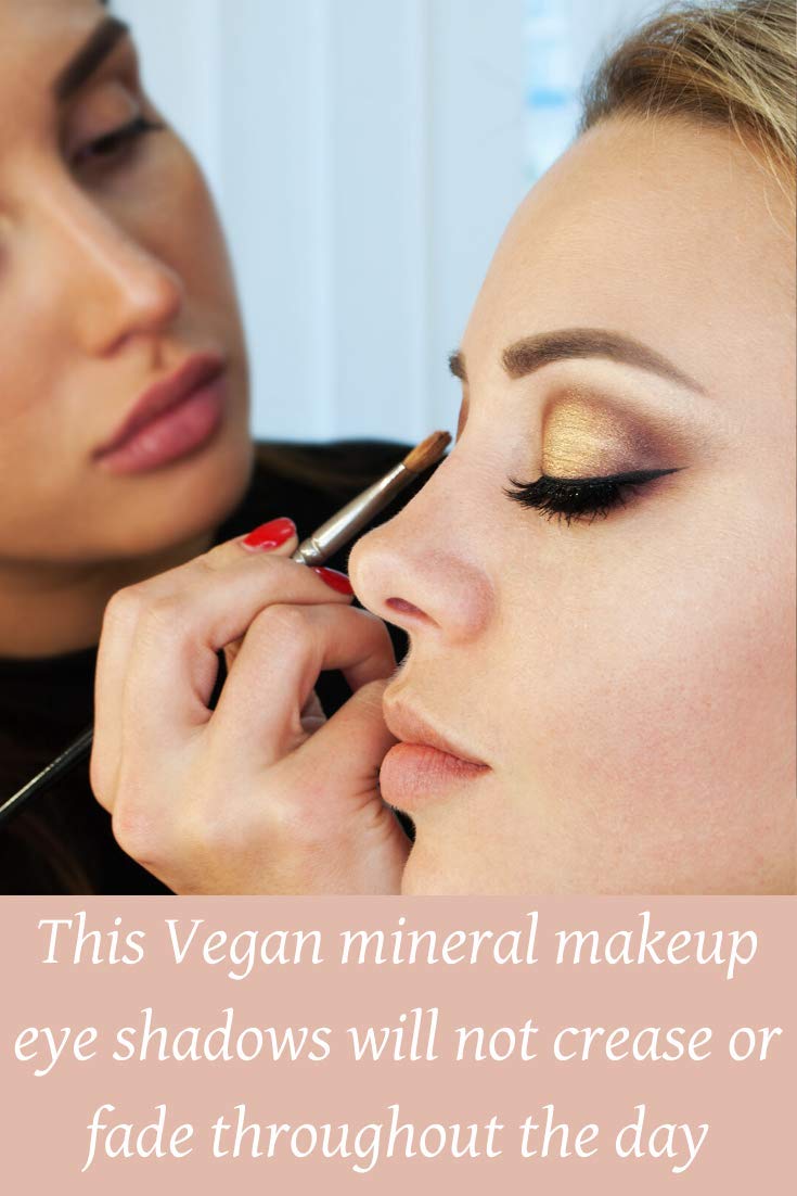 Ageless Derma Creamy Mineral Baked Eyeshadow Duo – Vegan Eye Shadow (Med Taupe + Crystal Beige)