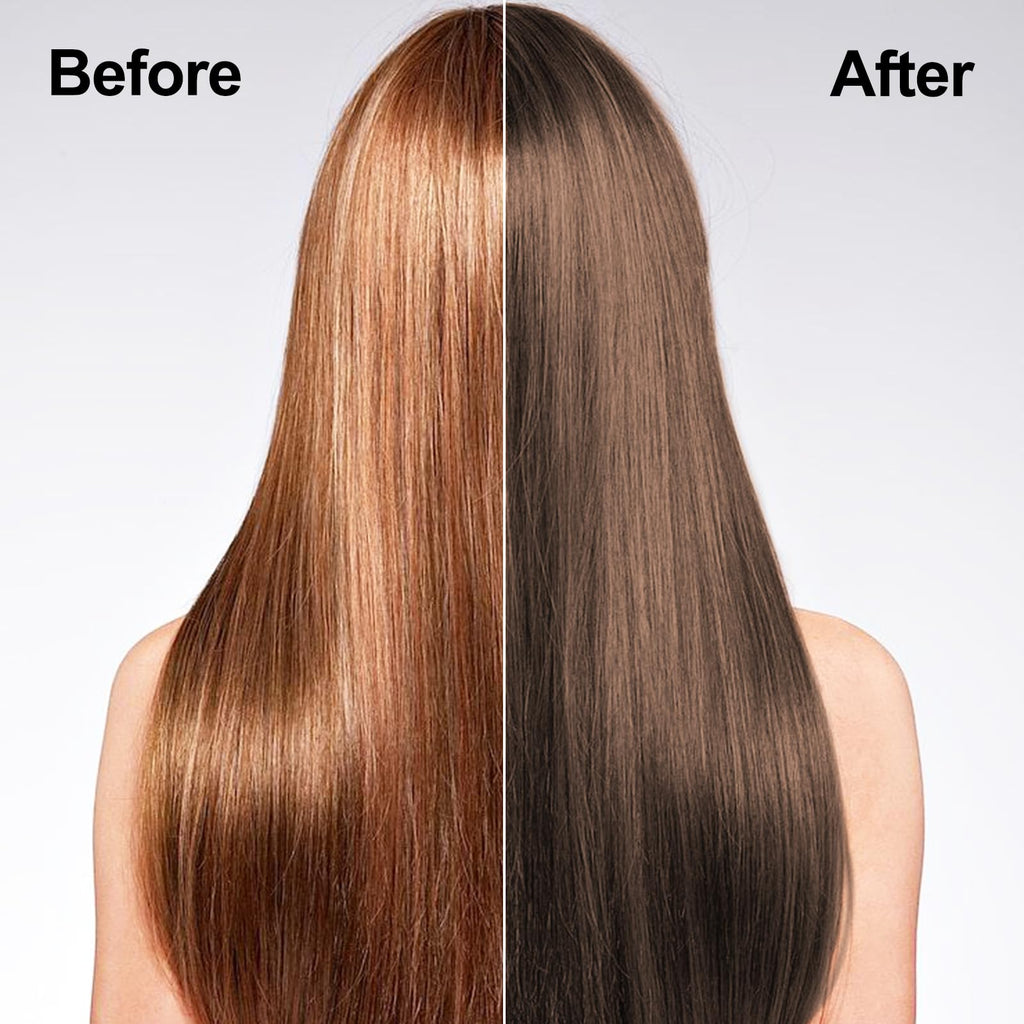 Agthyuve Light Brown Hair Dye Shampoo 3-in-1 | 16.9 fl oz for Home Use
