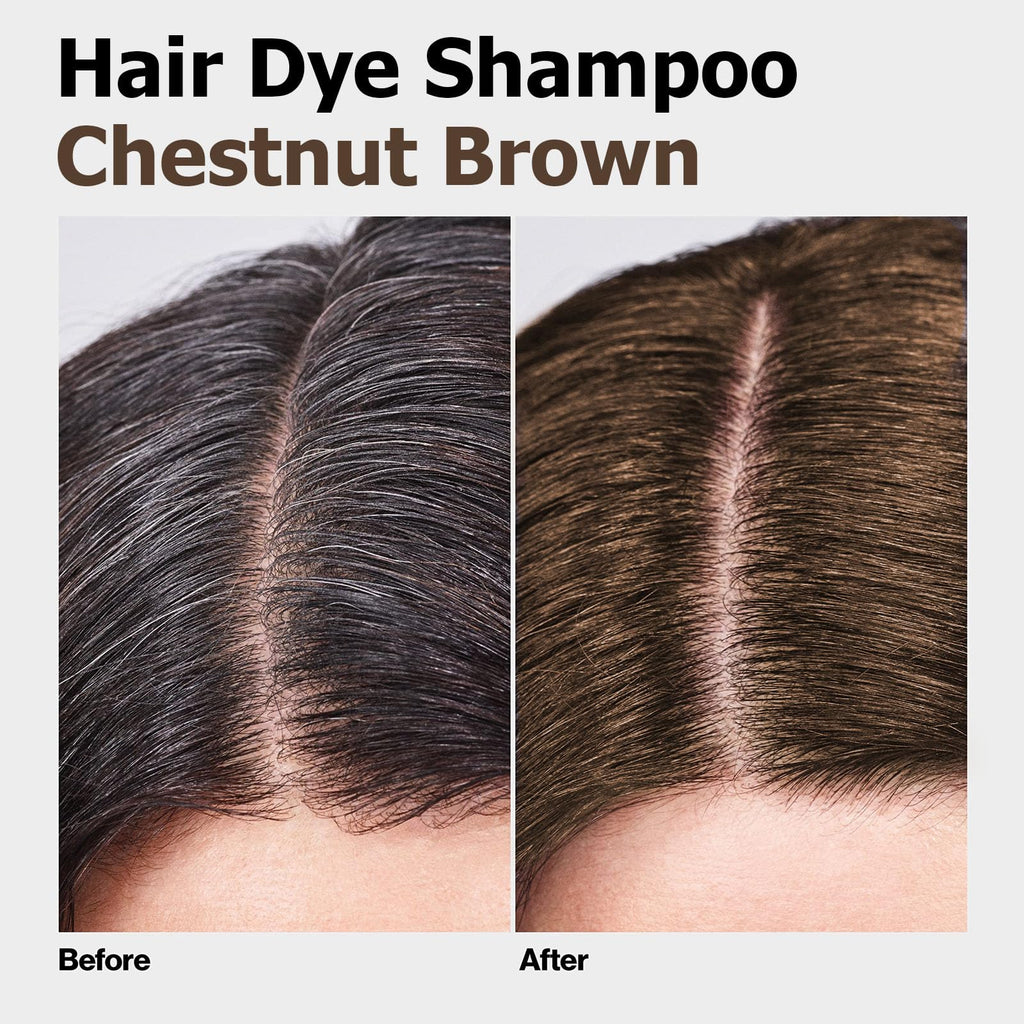 Agthyuve Hair Dye Shampoo 3-in-1 Chestnut Brown – Safe, Easy Color