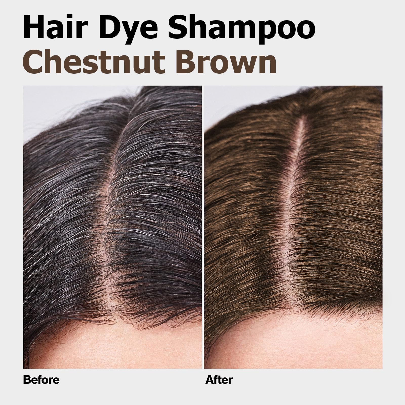 Agthyuve Hair Dye Shampoo 3-in-1 Chestnut Brown – Safe, Easy Color