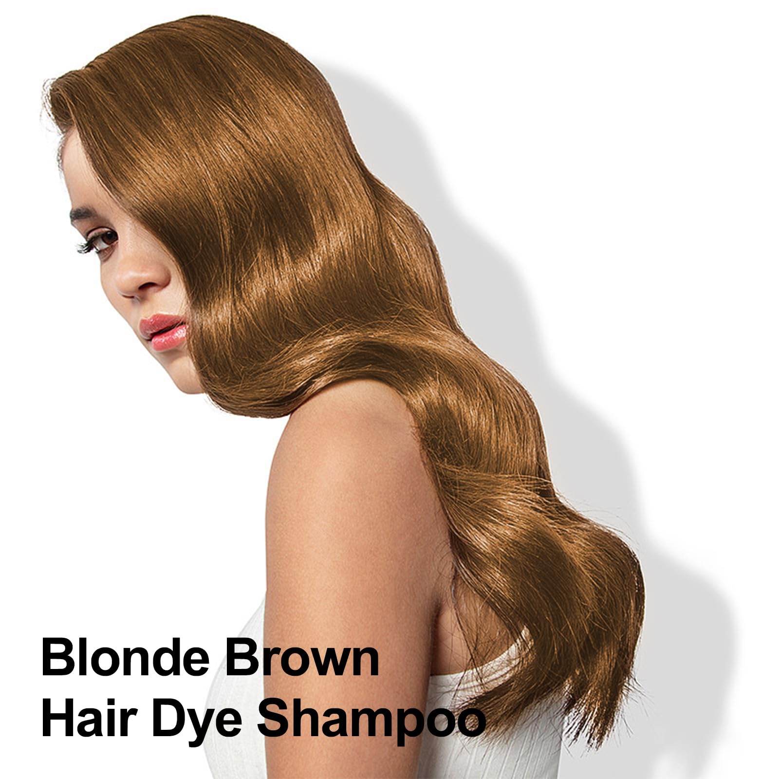 Agthyuve Hair Dye Shampoo 3 in 1 – Blonde Brown Semi-Permanent Color, 16.9 oz