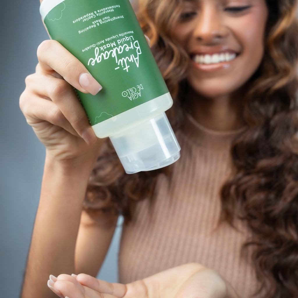Agua de Cielo Anti Breakage Liquid Mask – Deep Hydration & Hair Repair, 12 oz