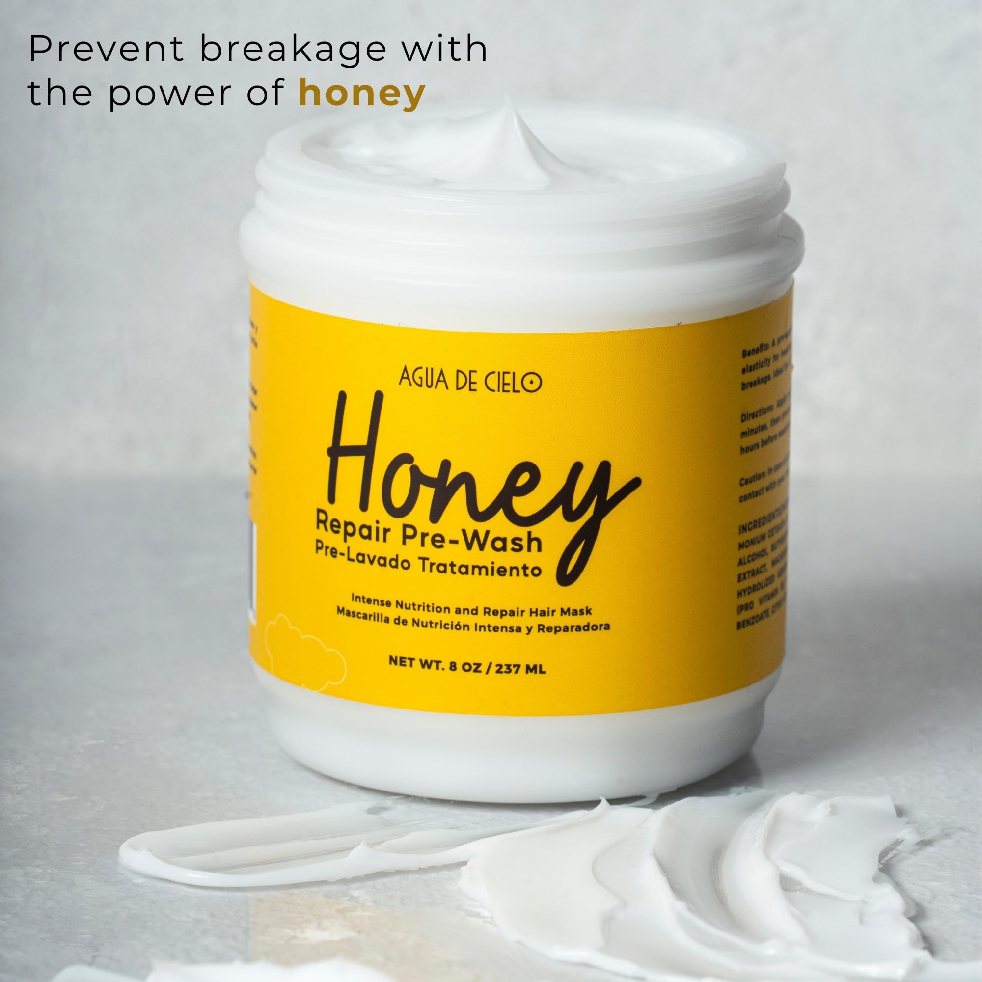 Agua de Cielo Honey Repair Pre-Shampoo — Hydrating Mask for Dry & Color-Treated Hair | 8 oz