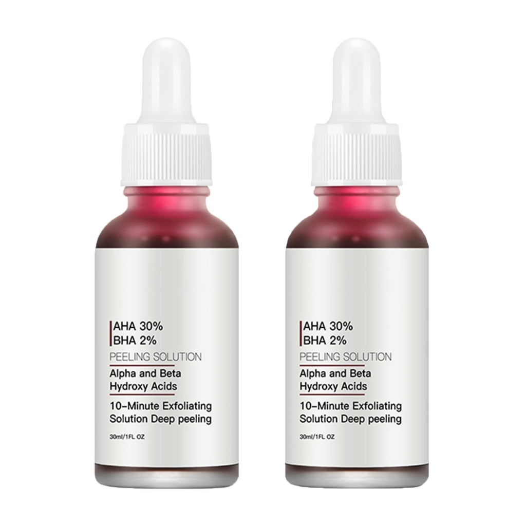 AHA 30% + BHA 2% Peeling Solution — At-Home Facial Exfoliant for Large Pores & Fine Lines (2 x 1.0 fl oz)