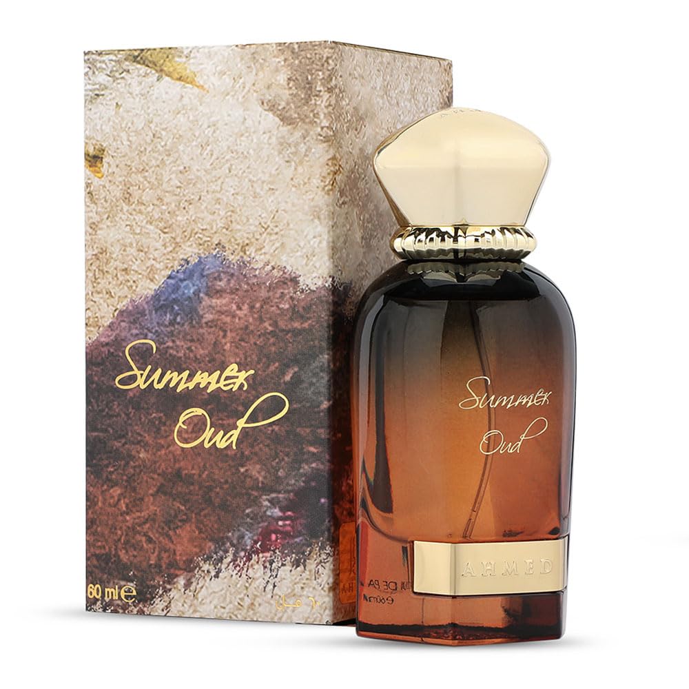 AHMED SUMMER OUD Almaghribi – 60ml Woody Oriental Eau de Parfum with Cypriol, Saffron & Oud
