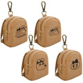 AIBFRID 4Pcs Mini Backpack Keychain – Cute PU Leather Makeup Bags for Women