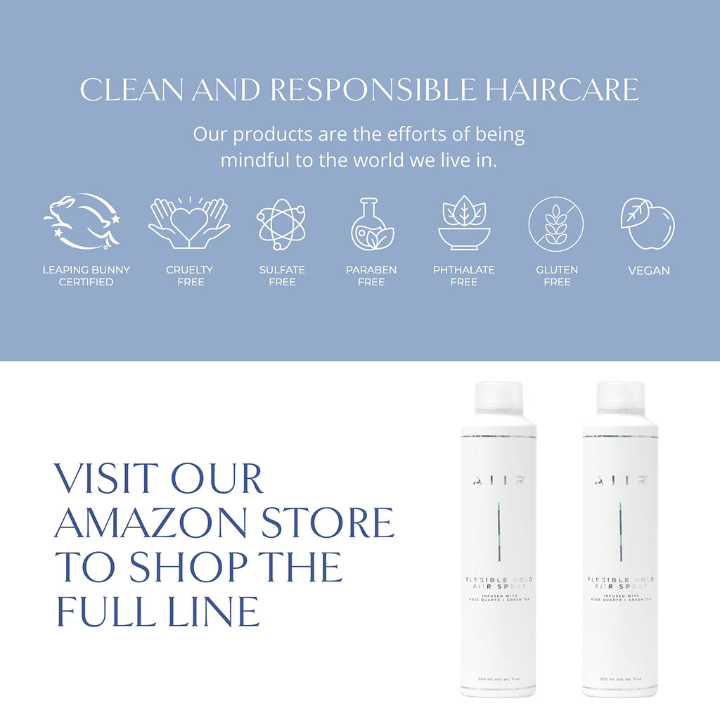 AIIR Flexible Hold Finishing Spray – Light Hold Hairspray with Shine & Humidity Resistance | 2.5 oz