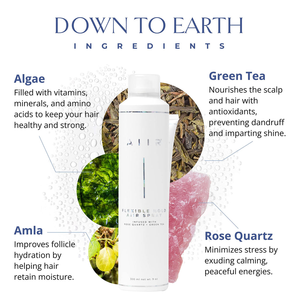 AIIR Flexible Hold Finishing Spray – Light Hold Hairspray with Shine & Humidity Resistance | 2.5 oz