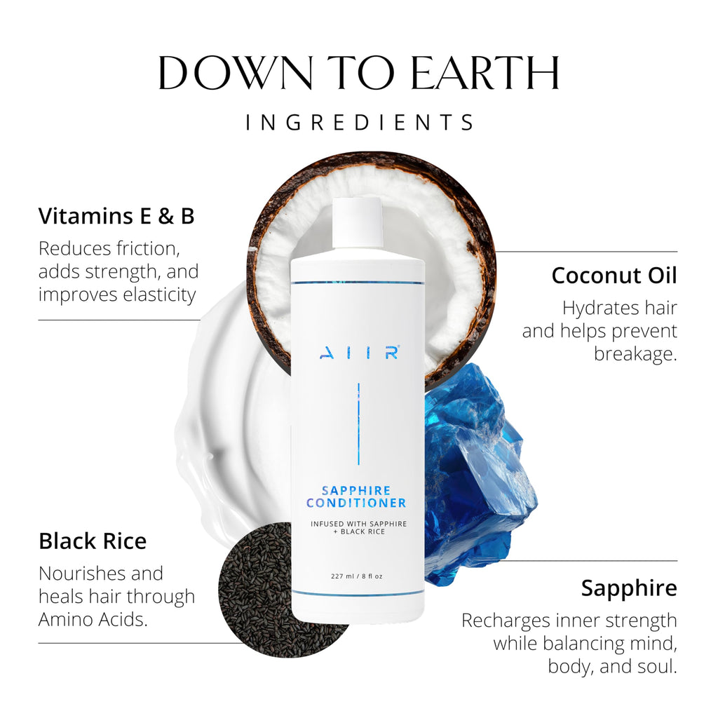 AIIR Sapphire Shampoo & Conditioner – Shine, Strength & Color-Safe Hydration