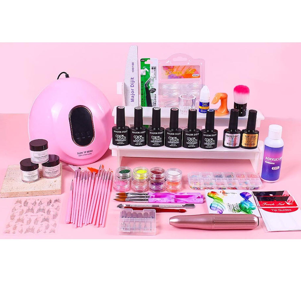AILALUO Nail Kit Acrylic Set – Beginner-Friendly Gel Polish, UV Lamp & Nail Art Tools