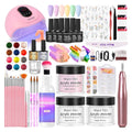 AILALUO Nail Kit Acrylic Set – Beginner-Friendly Gel Polish, UV Lamp & Nail Art Tools