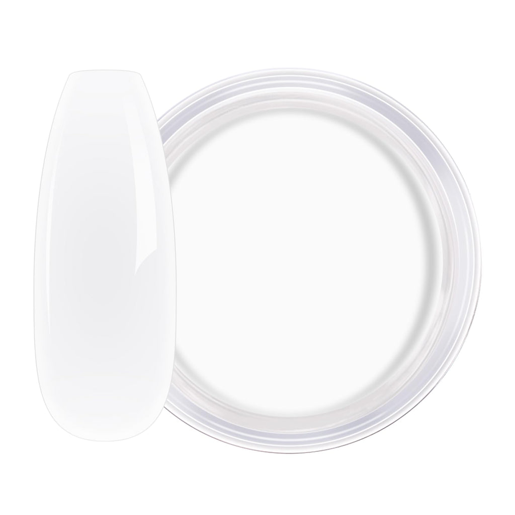 AILLSA Milky White Dip Powder – Nude Translucent Jelly Nail Dip Powder, 1 oz