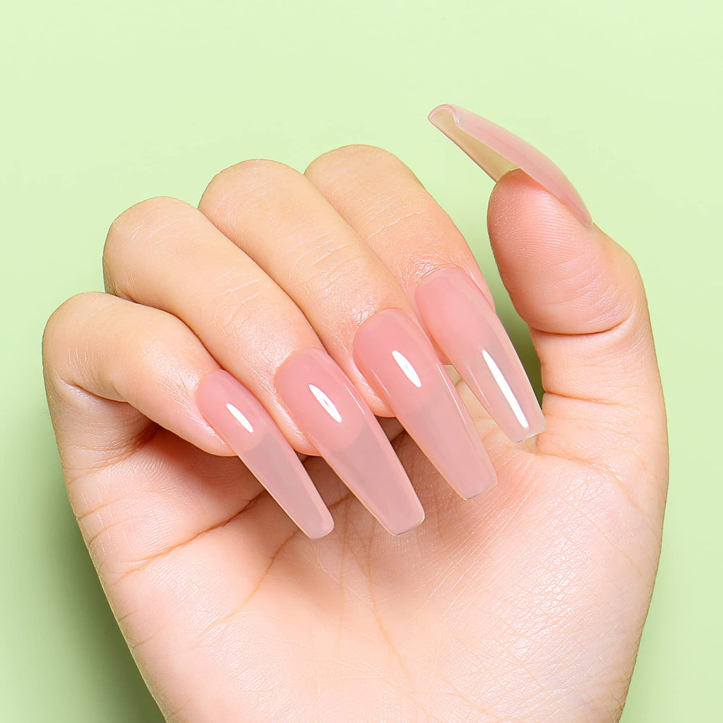 AIMEILI Transparent Icy Jelly Gel Nail Polish Kit – HEMA-Free, 4×10ml, UV/LED Cure