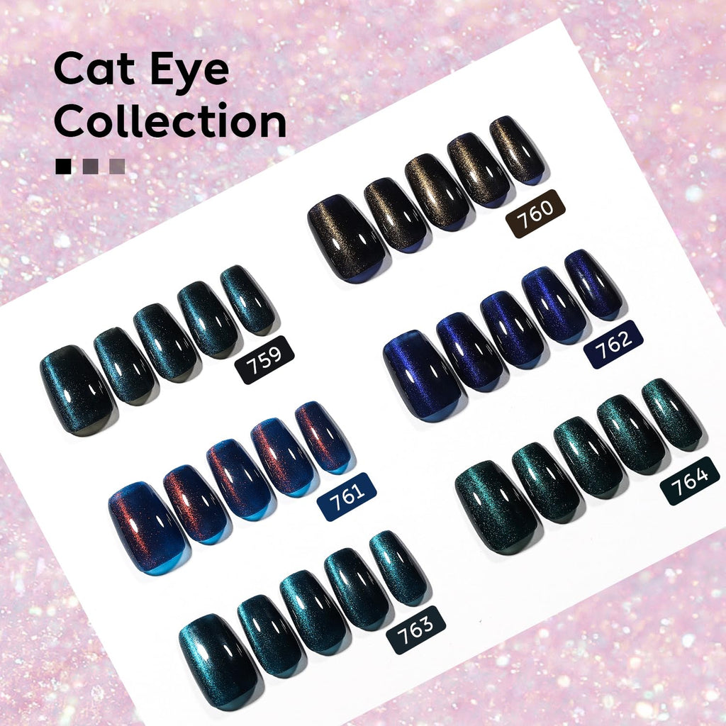 AIMEILI Cat Eye Gel Nail Polish Kit – 6x10ml, HEMA-Free, Vegan & Cruelty-Free