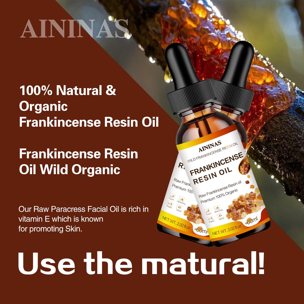 AININAS Organic Frankincense Resin Facial Oil – Deep Hydration & Anti-Aging (2 oz)