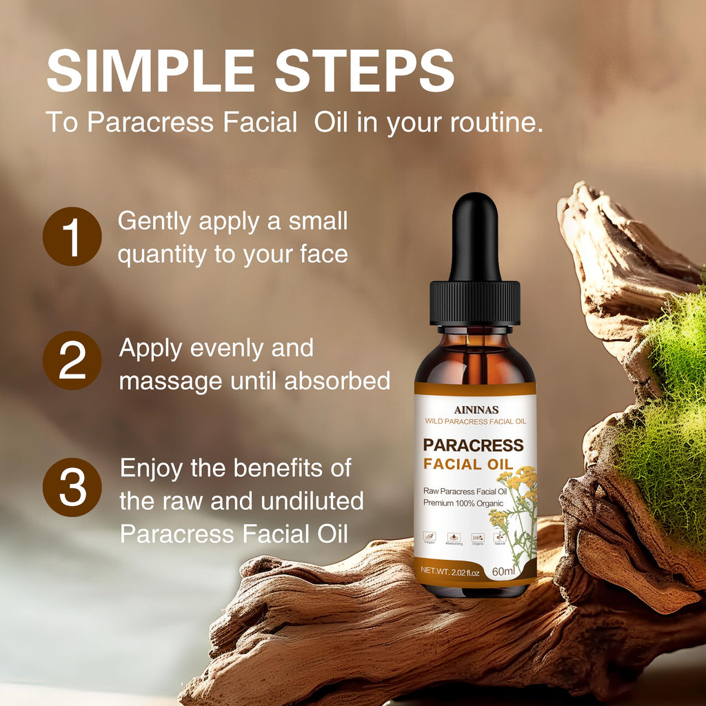 AIninas Paracress Facial Oil – Organic Anti-Aging Serum for All Skin Types