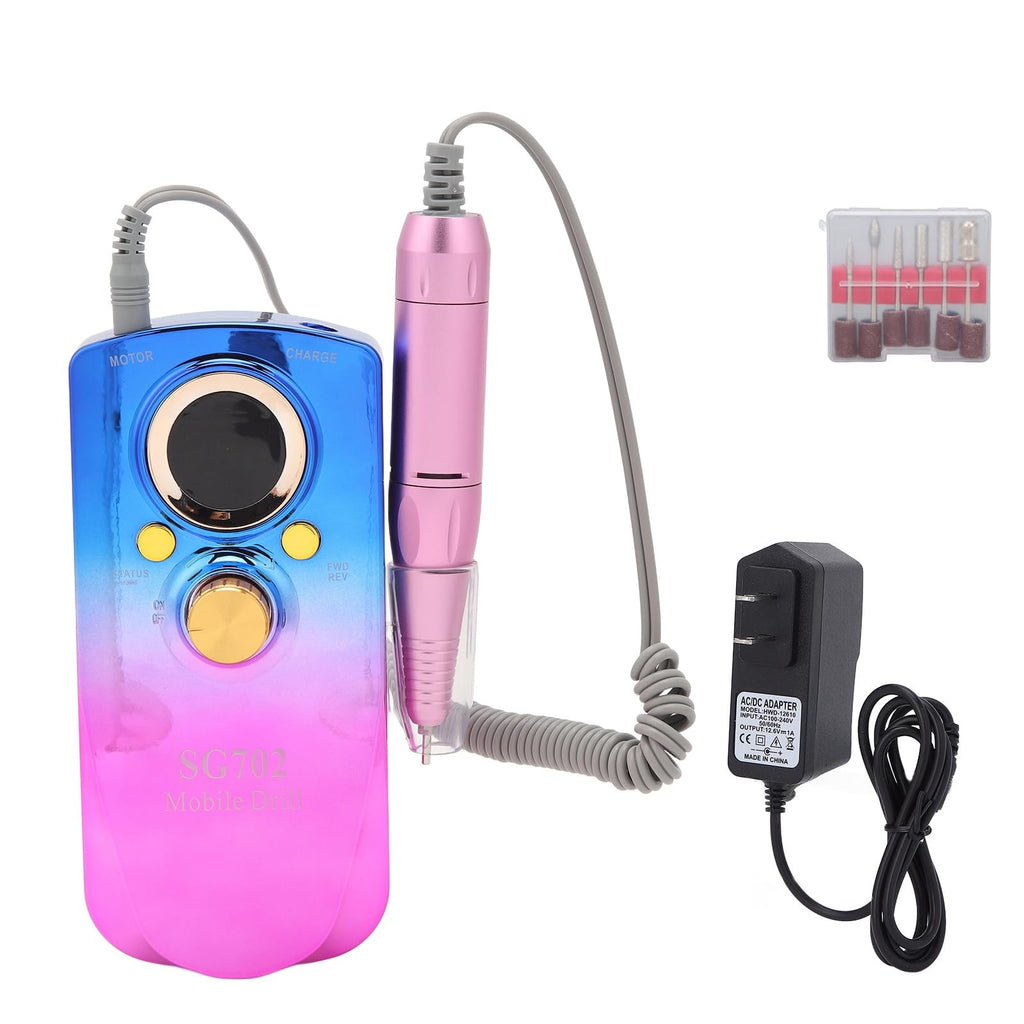 Airshi 35000RPM Nail Drill — Portable USB Nail Polishing & Shaping (CW/CCW, 100-240V)