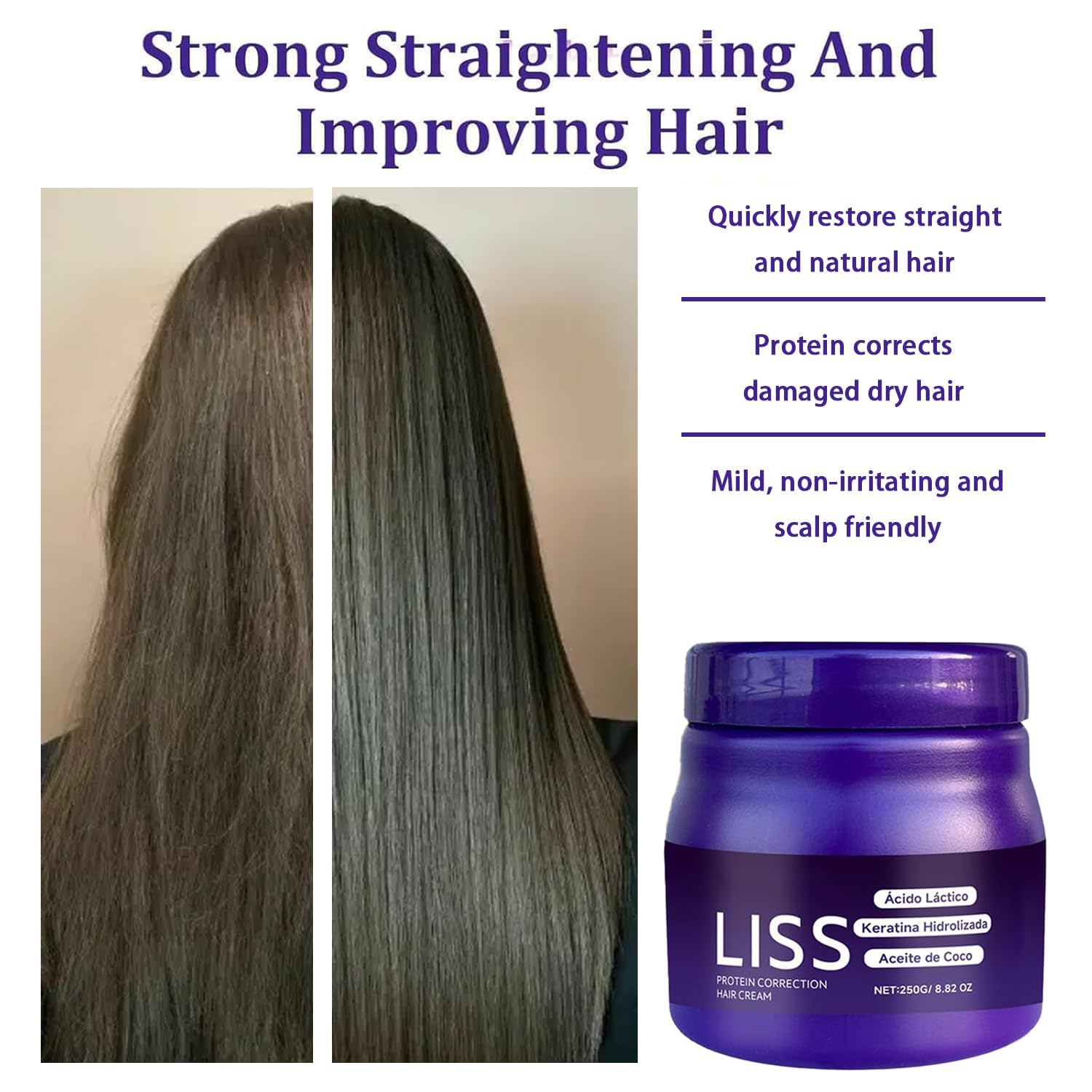 Aiwejay Liss Alisado – Formaldehyde-Free Protein Treatment for Silky, Frizz-Free Hair