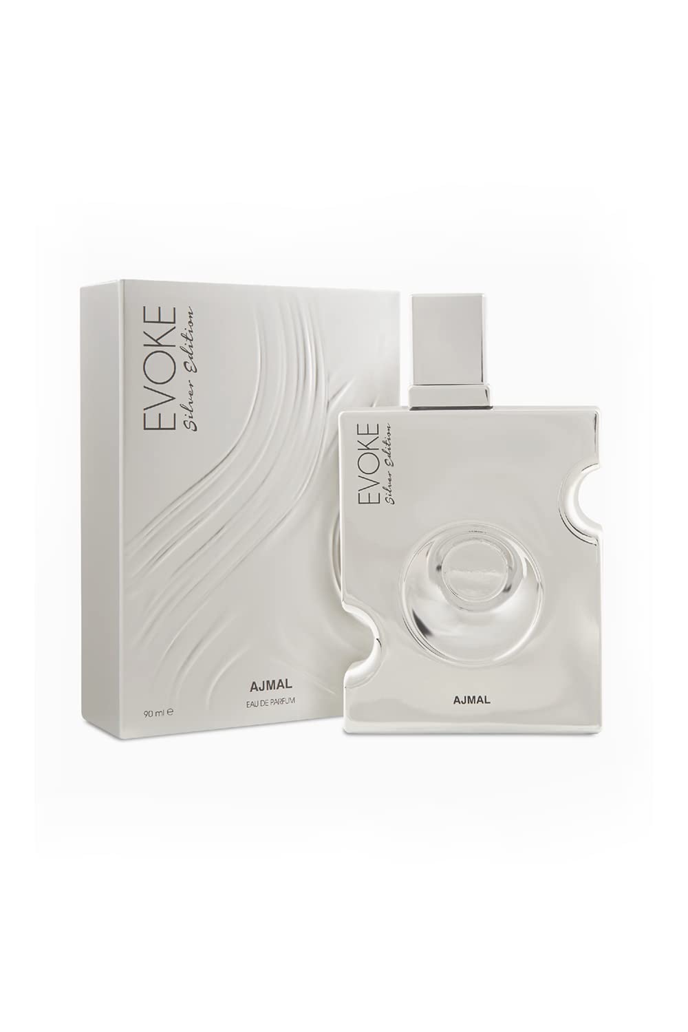 Ajmal Evoke Silver Edition Him EDP 90ml – Long-Lasting Woody Citrus Fragrance for Men
