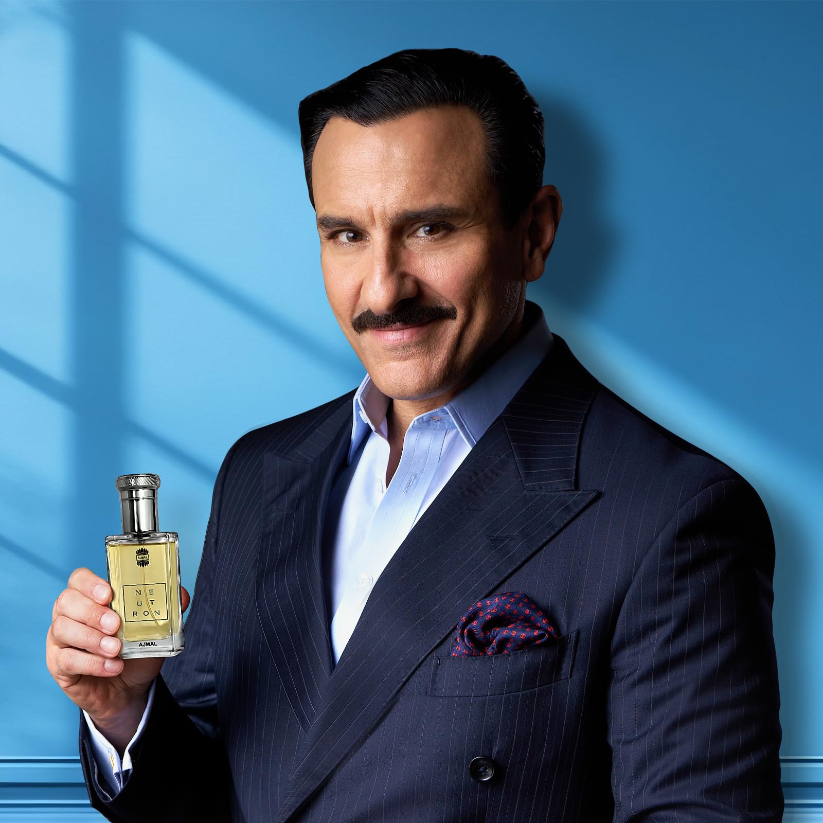 Ajmal Neutron Eau de Parfum for Men – 3.4 oz / 100 ml | Fresh Fruity-Musky & Woody Scent | Long-Lasting Dubai Craft