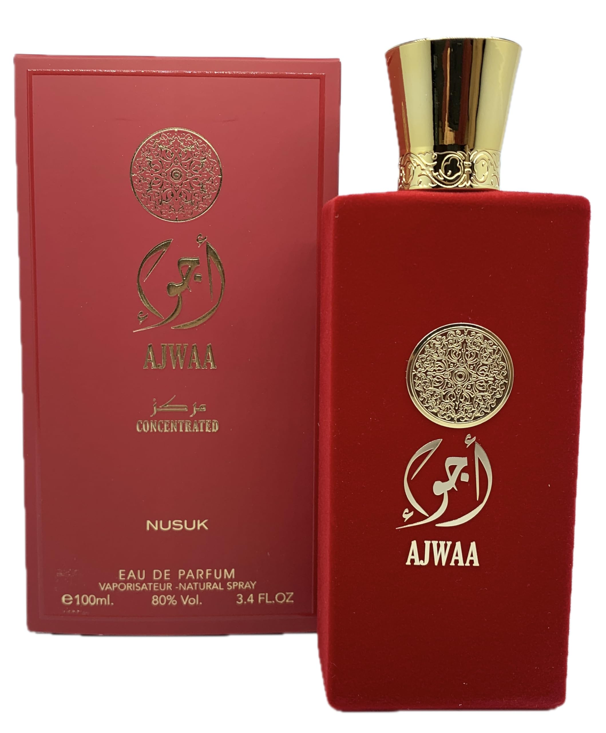 AJWAA Concentrated Red Women’s Cologne – 3.4 Fl Oz / 100 ml Eau de Parfum Spray