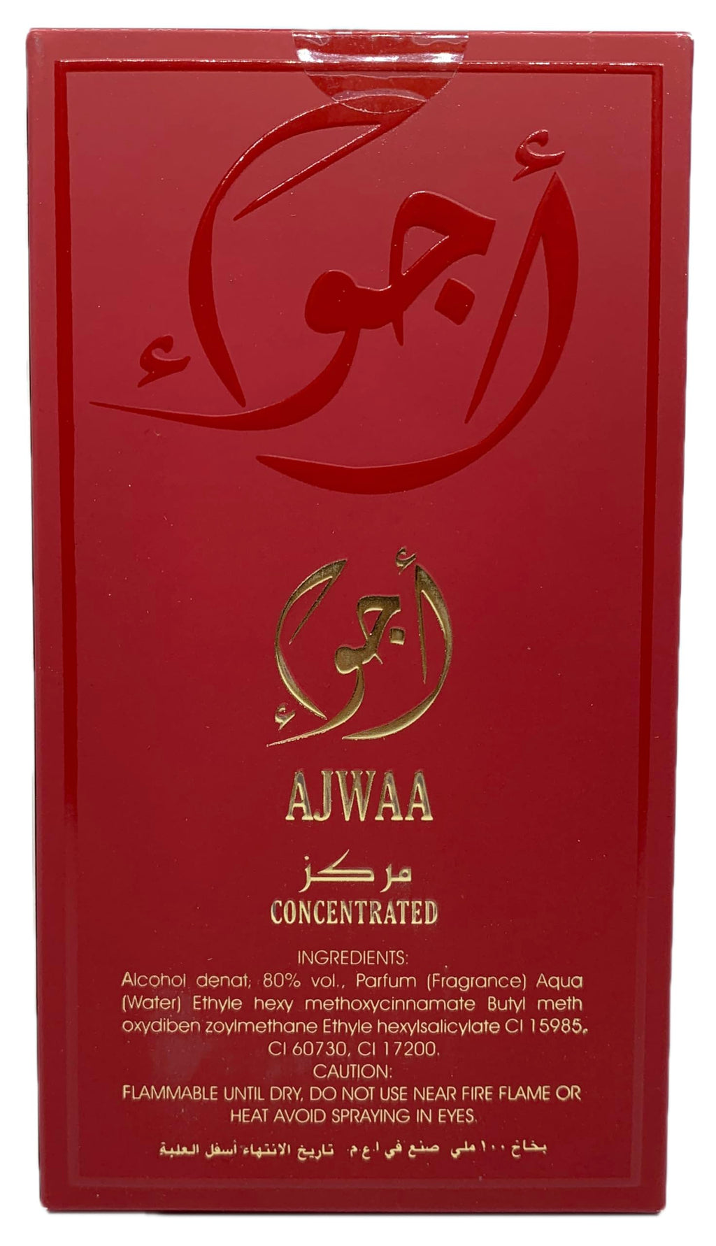 AJWAA Concentrated Red Women’s Cologne – 3.4 Fl Oz / 100 ml Eau de Parfum Spray