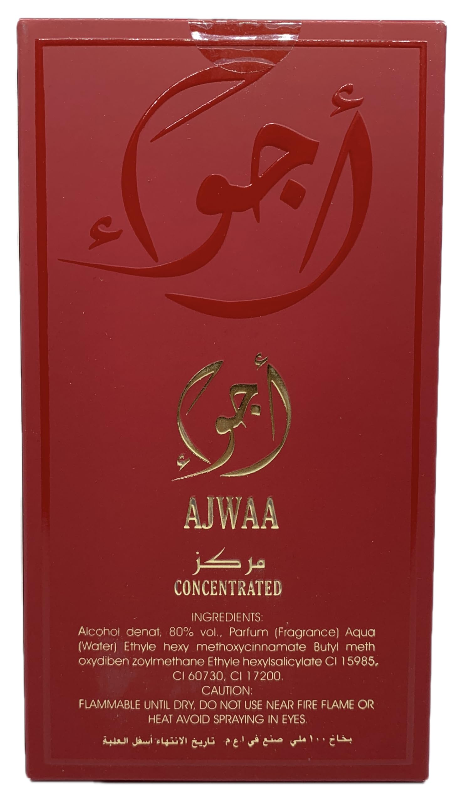AJWAA Concentrated Red Women’s Cologne – 3.4 Fl Oz / 100 ml Eau de Parfum Spray