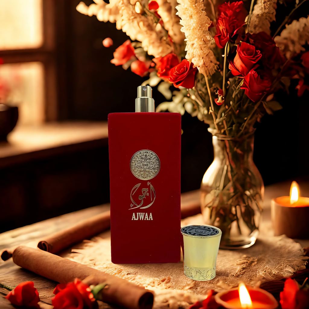 AJWAA Concentrated Red Women’s Cologne – 3.4 Fl Oz / 100 ml Eau de Parfum Spray
