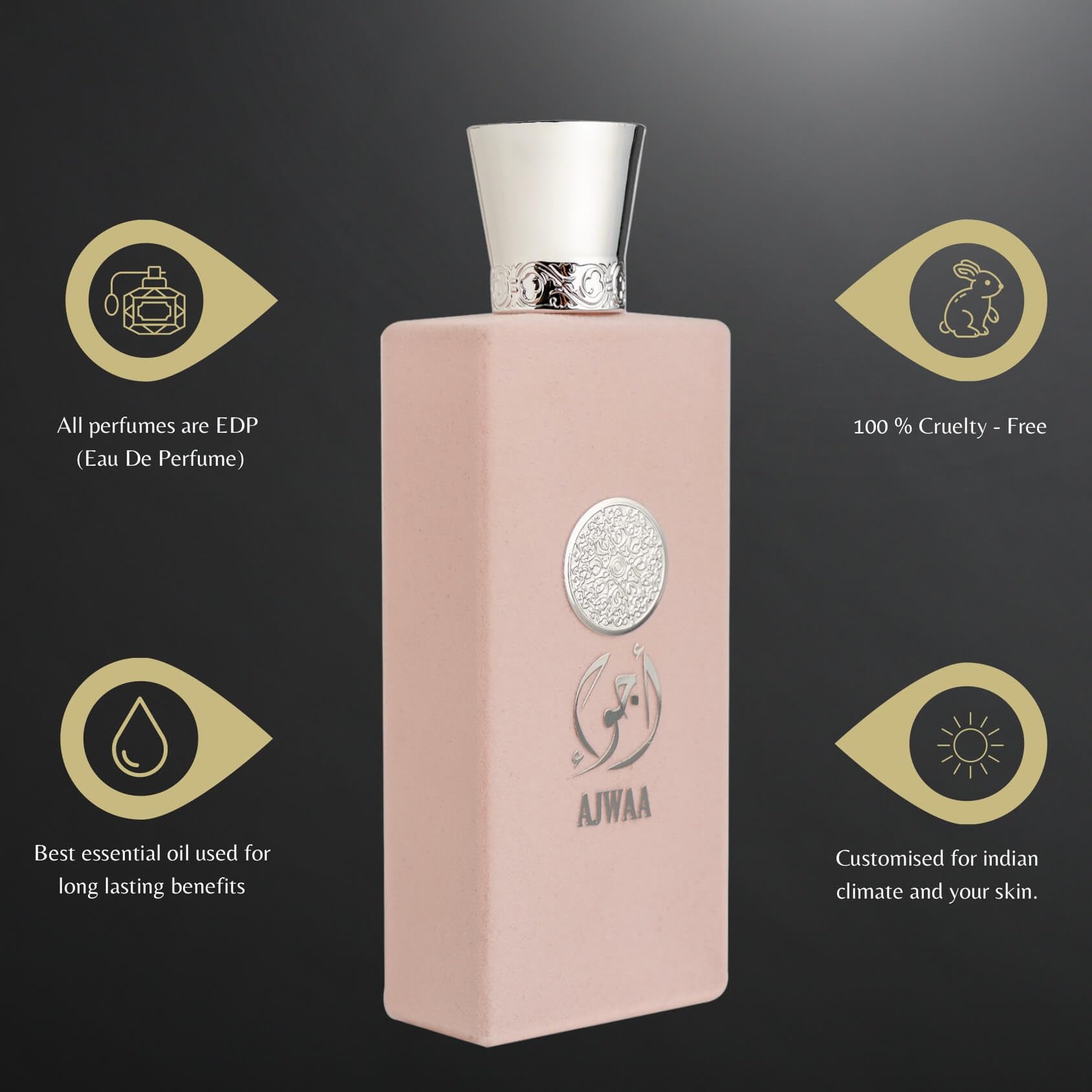 AJWAA ROSES by Nusuk – Women’s 3.4 Fl Oz Eau de Parfum Spray