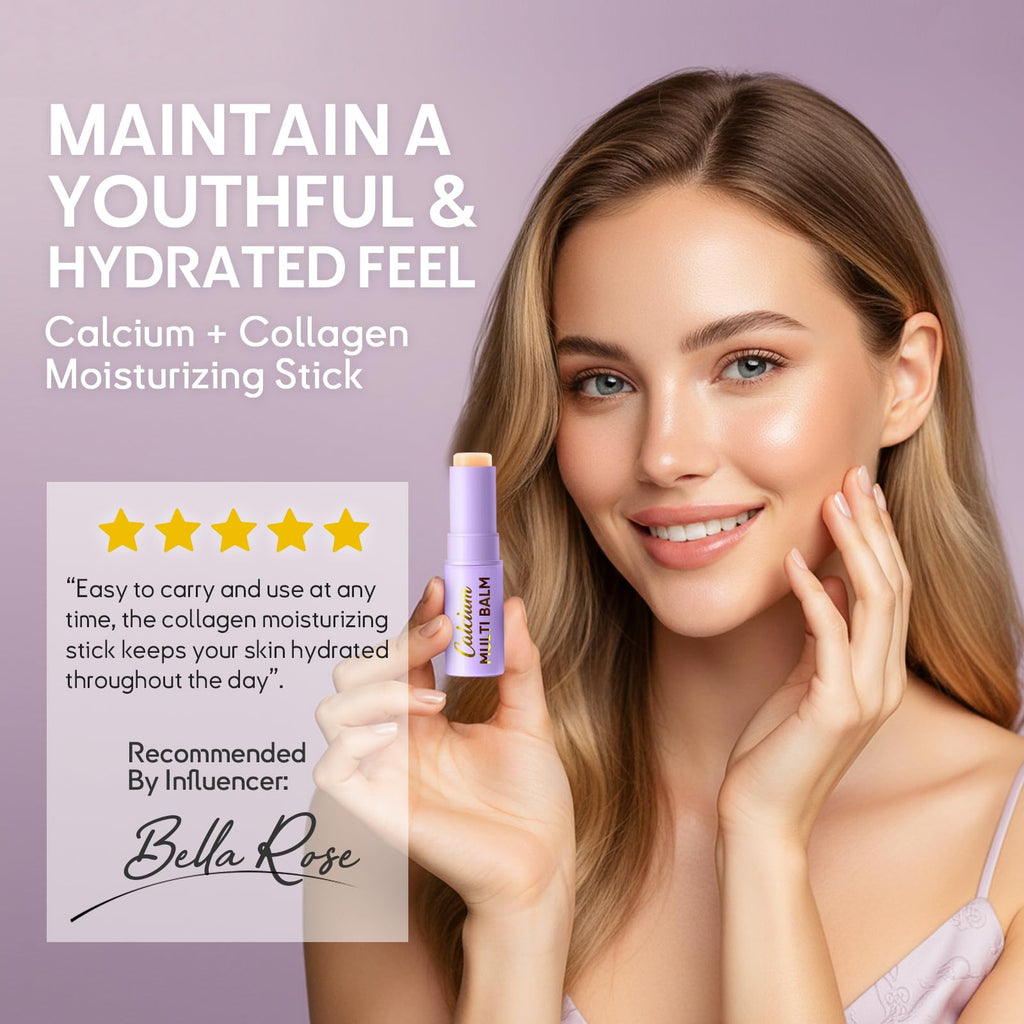 AKQBPN Calcium Volume Multi Balm – Anti-Wrinkle Hydrating Stick for Face, Eyes, Neck & Lips (2PC)