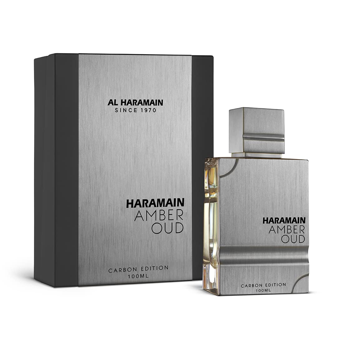 Al Haramain Amber Oud Carbon Edition - Cologne for Men | Long-Lasting Oud & Amber Scent | 3.4 oz