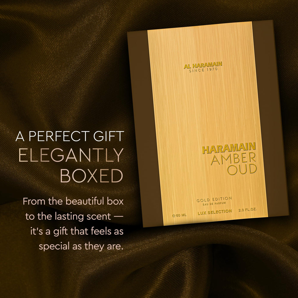 Al Haramain Amber Oud Gold Edition EDP 60ml + Atomizer – Unisex Arabian Perfume
