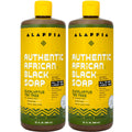 Alaffia Authentic African Black Soap, Eucalyptus Tea Tree – All-in-One Cleanser 2-Pack for Face, Body, Hands & Hair