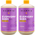 Alaffia Everyday Shea Bubble Bath – Lavender, Fair-Trade Shea Butter, Sulfate-Free, 2-Pack (32 oz each)