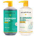 Alaffia Everyday Shea Shampoo & Conditioner – Vanilla Mint, 32 oz Each, Fair Trade