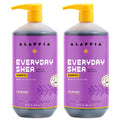 Alaffia EveryDay Shea Lavender Shampoo 2-Pack – Sulfate-Free Moisturizing Shampoo with Shea Butter & Coconut Oil, 32 oz ea